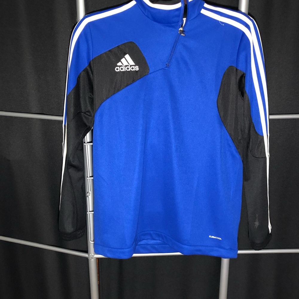 Boys Adidas 1/4 Zip Pullover